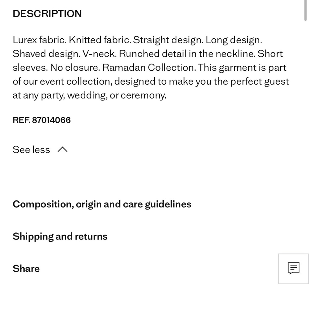 Mango Metallic Gold Caftan - Picture 6 of 7
